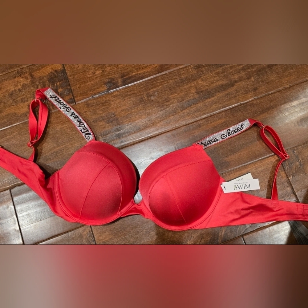 Victoria's Secret Swim Sparkle Strap Bikini Top